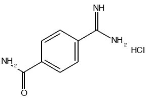 4-Amidinobenzamidehydrochloride structure, CAS 59855-11-7