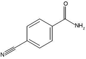 4-Cyanobenzamide structure, CAS 3034-34-2