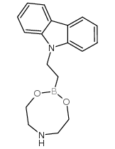 2-(9H-Carbazolyl)ethylboronicaciddiethanolamineester structure, CAS 501014-45-5