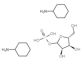 D-Ribose1-phosphatecyclohexylaminesalt structure, CAS 58459-37-3
