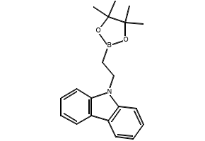 2-(9H-carbazolyl)ethylboronicacidpinacolester structure, CAS 608534-41-4