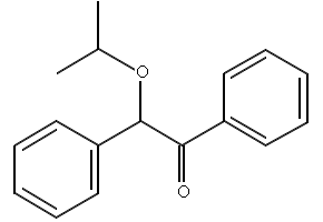 Benzoinisopropylether structure, CAS 6652-28-4