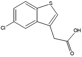 5-Chlorobenzo[B]Thiophene-3-AceticAcid structure, CAS 17266-30-7