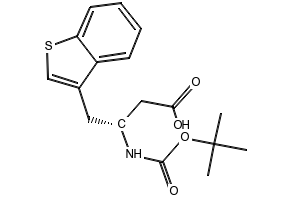 Boc-(R)-3-Amino-4-(3-benzothienyl)butanoicacid structure, CAS 190190-48-8
