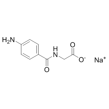 Aminohippuricacidsodiumsalt structure, CAS 94-16-6