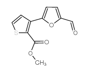Methyl3-(5-Formyl-2-Furyl)-2-Thiophenecarboxylate structure, CAS 255828-29-6
