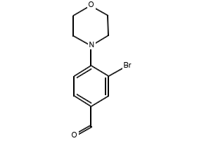 3-Bromo-4-(n-morpholino)benzaldehyde structure, CAS 263349-24-2
