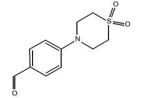 4-(1,1-Dioxothiomorpholino)benzaldehyde structure, CAS 27913-96-8