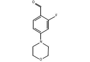 2-Fluoro-4-(n-morpholino)-benzaldehyde structure, CAS 554448-63-4