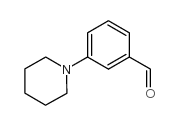 3-Piperidinobenzaldehyde structure, CAS 669050-72-0