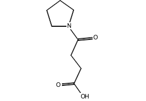 4-Oxo-4-Pyrrolidin-1-yl-butyricacid structure, CAS 69338-35-8