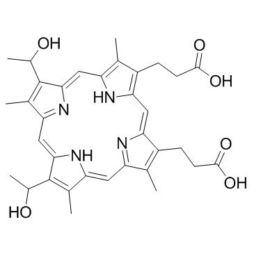 Haematoporphyrin structure, CAS 14459-29-1