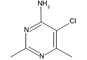 4-Amino-2-chloro-6,7-dimethylpyrimidine structure, CAS 2858-20-0