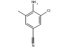4-Amino-3-chloro-5-methylbenzonitrile structure, CAS 158296-69-6