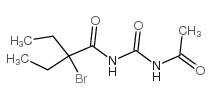 Acetylbromodiethylacetylcarbamide structure, CAS 77-66-7