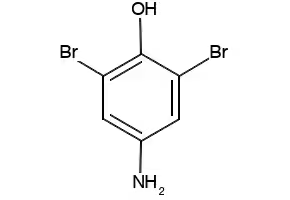 2,6-Dibromo-4-aminophenol structure, CAS 609-21-2