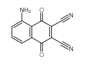 5-Amino-2,3-dicyano-1,4-naphthoquinone structure, CAS 68217-29-8