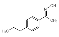 1-(4-Propylphenyl)ethan-1-oneoxime structure, CAS 64128-26-3