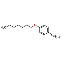 4-N-Heptyloxyphenylacetylene structure, CAS 79887-18-6