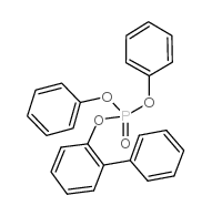 2-Biphenylyldiphenylphosphate structure, CAS 132-29-6