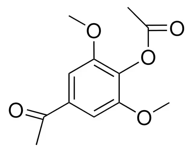4'-Acetoxy-3',5'-dimethoxyacetophenone structure, CAS 28294-47-5