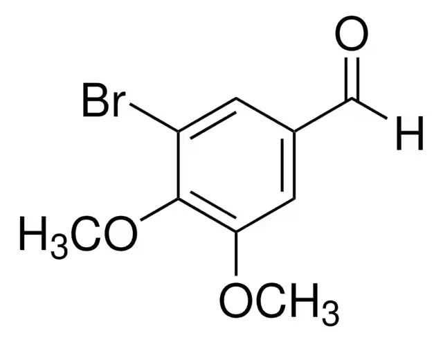 3-Bromo-4,5-dimethoxybenzaldehyde structure, CAS 6948-30-7