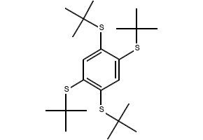 1,2,4,5-Tetra-t-butylthiobenzene structure, CAS 447463-65-2