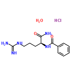 Benzoyl-arginineamidemonohydrochloridemonihydrate structure, CAS 965-03-7