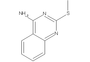 4-Amino-2-methylmercaptoquinazoline structure, CAS 63963-40-6