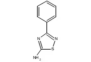 3-Phenyl-1,2,4-thiadiazol-5-amine structure, CAS 17467-15-1