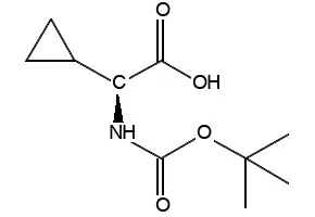 Boc-L-cyclopropylglycine structure, CAS 155976-13-9