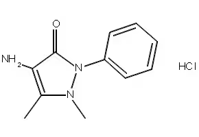 4-Aminoantipyrinehydrochloride structure, CAS 22198-72-7