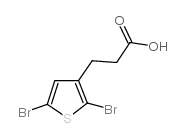 3-(2,5-Dibromothien-3-yl)PropanoicAcid structure, CAS 13191-40-7