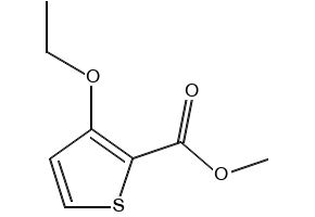 Methyl3-ethoxythiophene-2-carboxylate structure, CAS 139926-22-0