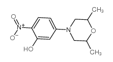 5-(2,6-Dimetylmorpholino)-2-nitrophenol structure, CAS 175135-20-3
