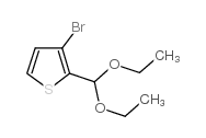 3-Bromothiophene-2CarboxaldehydeDiethylAcetal structure, CAS 34042-95-0