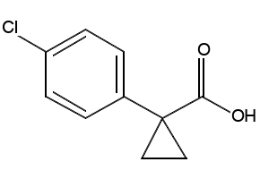 1-(4-Chlorophenyl)cyclopropanecarboxylicacid structure, CAS 72934-37-3