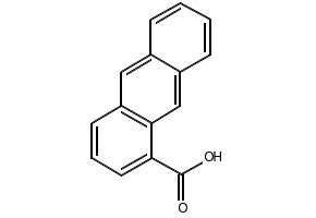 1-Anthracenecarboxylicacid structure, CAS 607-42-1