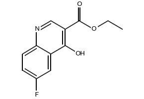 Ethyl6-Fluoro-4-Hydroxy-3-Quinolinecarboxylate structure, CAS 318-35-4