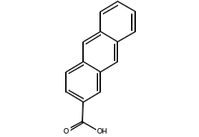 2-Anthracenecarboxylicacid structure, CAS 613-08-1