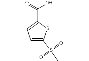 5-(Methylsulfonyl)thiophene-2-carboxylicacid structure, CAS 60166-86-1