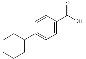 4-Cyclohexylbenzoicacid structure, CAS 20029-52-1