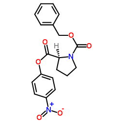 Benzylxoycarbonyl-L-proline4-nitrophenylester structure, CAS 3304-59-4