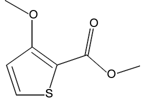Methyl3-methoxythiophene-2-carboxylate structure, CAS 62353-75-7