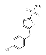 5-[(4-Chlorophenyl)Thio]Thiophene-2-Sulfonamide structure, CAS 63031-81-2