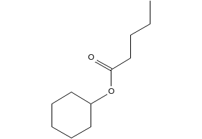 Cyclohexylvalerate structure, CAS 1551-43-5