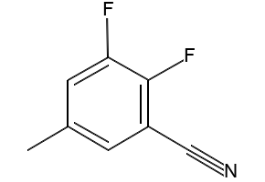 2,3-Difluoro-5-methylbenzonitrile structure, CAS 1003712-18-2