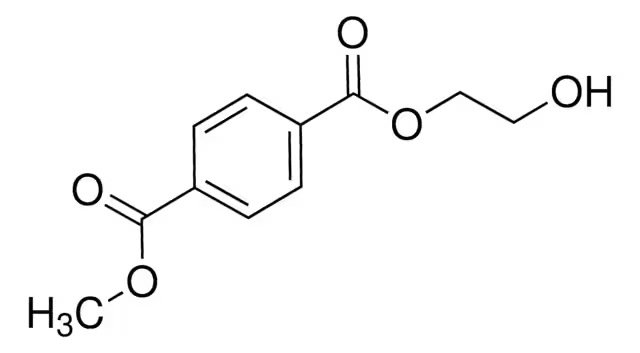 Terephthalicacid2-hydroxyethylmethylester structure, CAS 3645-00-9