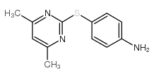 4-[(4,6-Dimethylpyrimidin-2-yl)thio]aniline structure, CAS 102243-12-9