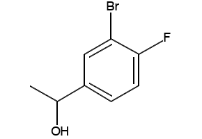 1-(3-Bromo-4-fluorophenyl)ethanol structure, CAS 900175-01-1